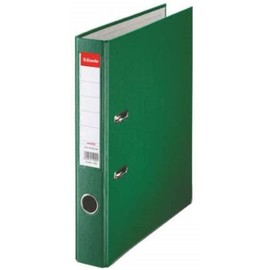 Esselte A4 Lever Arch File, Green, 52mm Spine, Plastic, Pack of 1, 81196
