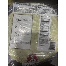 Chefs Quality Spinach & Herb 12 Inch Tortilla Wrap 12 Count