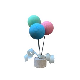 Stecker Geburtstagsstecker Luftballonstecker Mint-Rosa-Hellblau Geburtstagsring // Geburtstagsspirale Geburtstag // Luftballon aus Holz zur Dekoration Deko (Mint,Rosa+Hellblau)