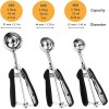 LLESCA Cookie Scoop Set, 3Pcs Ice Cream Scoop, Cookie Scoops
