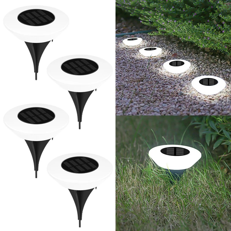 Solar Ground Lights for Outdoor Landscaping – 14-LED Waterproof Lawn
