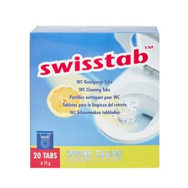 Swisstabs | WC Tabs | 20 Stück | Vorteilspackung | entkalken | reinigen | hygienische Sauberkeit | Toiletten-Tabs | sprudelnde Hygiene | kinderleichte Anwendung