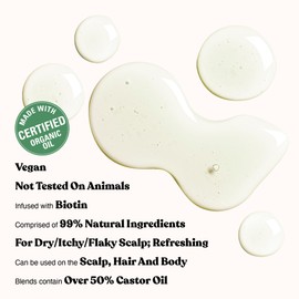 Red by Kiss Professional 99% Natural Hair Oil, Organic Vegan Oil Blend for Sooth & Revitalize Hair, Dry & Itchy Scalp Relief, Biotin Infused, Add Shine & Smooth Hair (Eucalyptus, 2.5 Fl Oz)