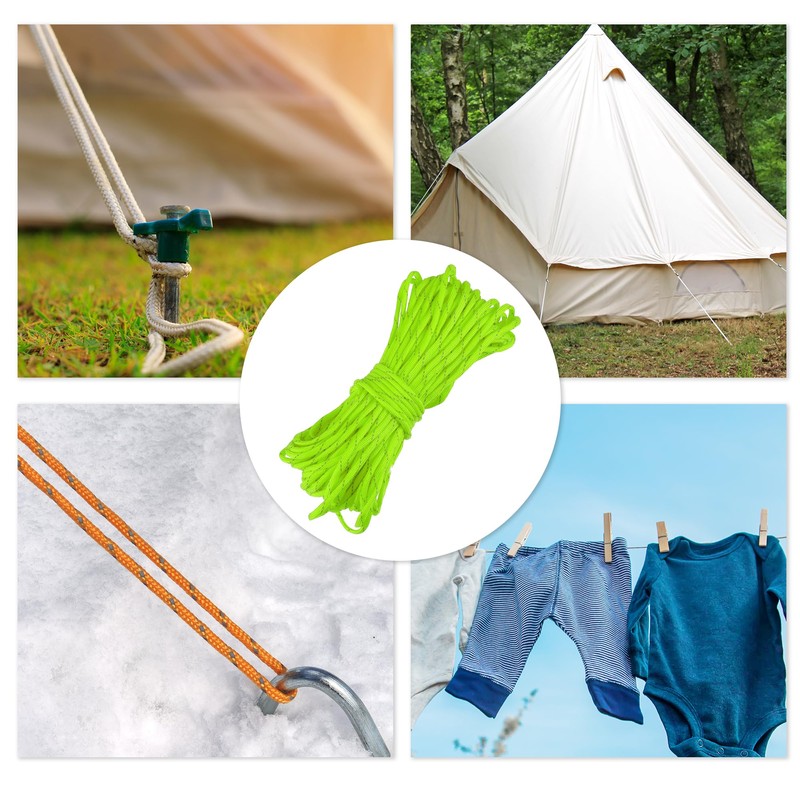 CAPASTEC Reflective Rope, Tent Rope, Outdoor Camping Guy Line Rope,