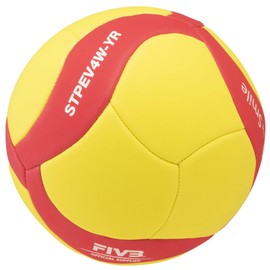 MIKASA STPEV4W-YR Smile Volleyball No. 4 (for elementary and middle school students) Machine Sewing Yellow/Red Recommended Internal Pressure 0.20-0.30 kgf/cm2)