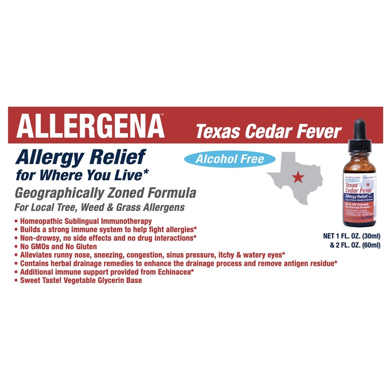 PROGENA Allergena Texas Cedar Fever (2 Fl Ounce, Adult)