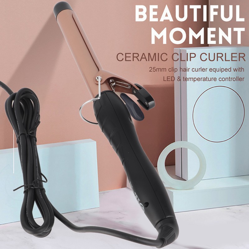 25mm Hair Curler Hair Curling Iron LCD Display Hair Curling