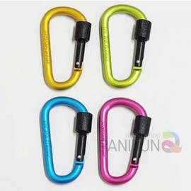Colored Carabiner Mountaineering Supplies Aluminum Biner Mountaineering Ring Mountaineering Carabiner carabiner 6ea