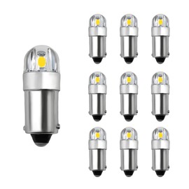 DXNQ 10PCS BA9S BA9 1895 1891 53 57 47830 LED Bulb, Super Bright 2SMD 3030Chips BA9S LED Bulb Glove Box Light, Canbus Error Free 12V 64111 3893 LED Bulb for Dome Map License Plate (White)