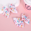 4pcs Happy Birthday Hair Bows Clips Cheer Barrettes for Little