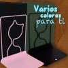 J.H. Company Sujetador De Libros Gatito Kawaii Metalico Escritorio Sx-928