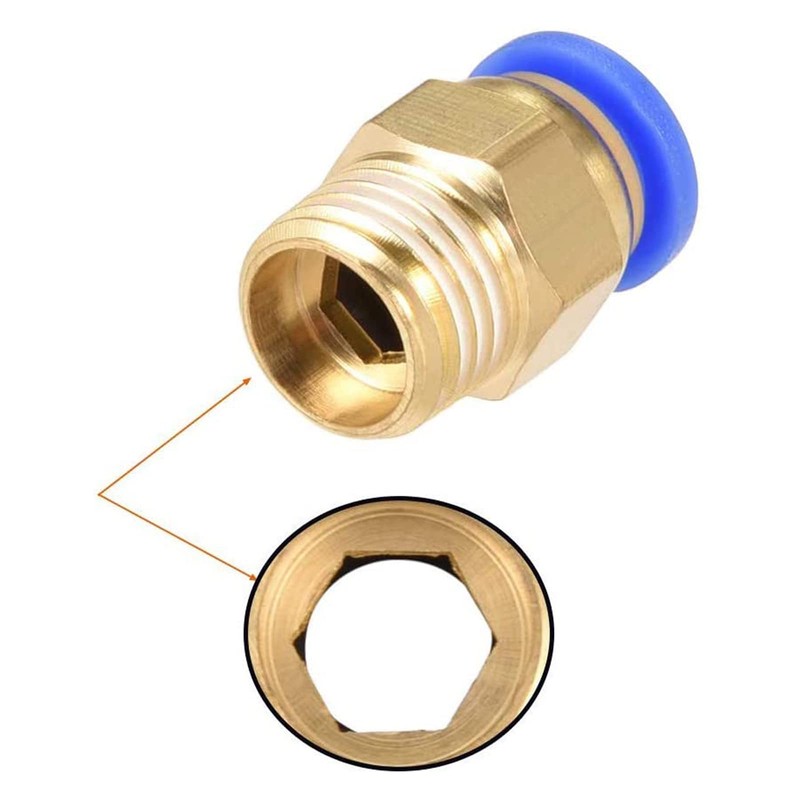 PC8-02 Push to Connect Fittings, 8mm Tube OD x 1/4”