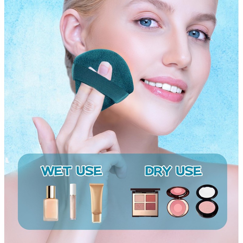 8 Pieces Triangle Powder Puff Face Soft Triangle Makeup Puff