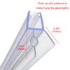 Cozylkx 2Pcs Frameless Glass Door Bottom Gap Seal Strip with