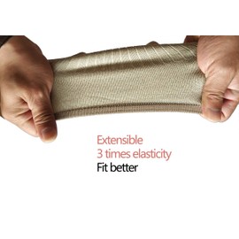 czmylzytt Unisex Cashmere Wool Knee Brace Pads Winter Warm Knee Warmers Thicken Breathable Elastic Knees Sleeves, Wool Pads-camel-1, One Size