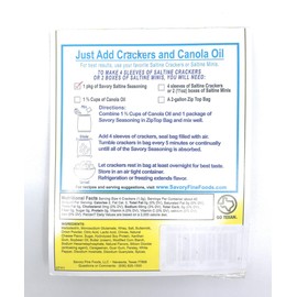 The Original Savory Party Cracker Seasoning Low Salt 2-Pack