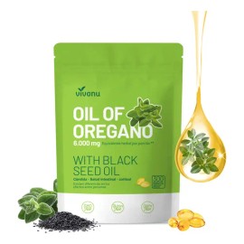 Vvivonu Aceite De Orégano 6000mg 300 Cápsulas                                                                                                         