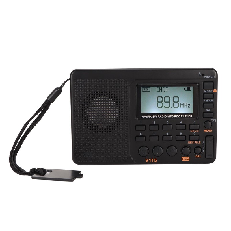 Full Band Recording Radio FM AM MP3 Player LCD Backlight