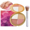 4-In-1 Eye & Cheek Palette, Blush Highlighter with 1 PCS