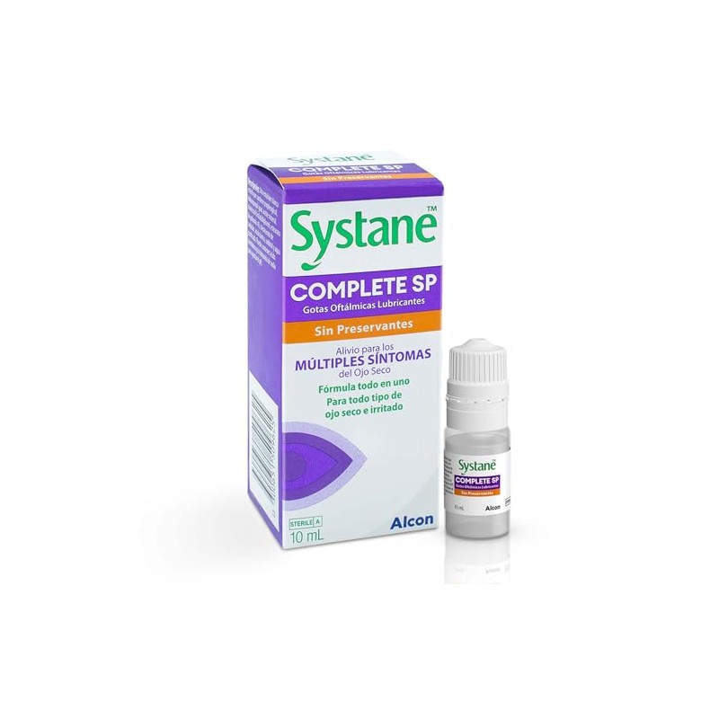 Systane Complete Gotas Oculares Conservantes Ojo Seco Lubricación Avanzada Alivio