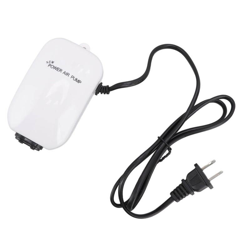 Fish Tank Oxygen Pump Ultra Quiet Powerful Dual Outlet Aquarium