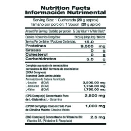 Bcaa & Glutamine 300 Gr Aminoacidos 2:1:1 Sabor Uva F&nt