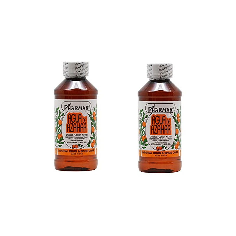 Agua De Azahar 4 Oz. Orange Flower-Blossom Water 2-PACK