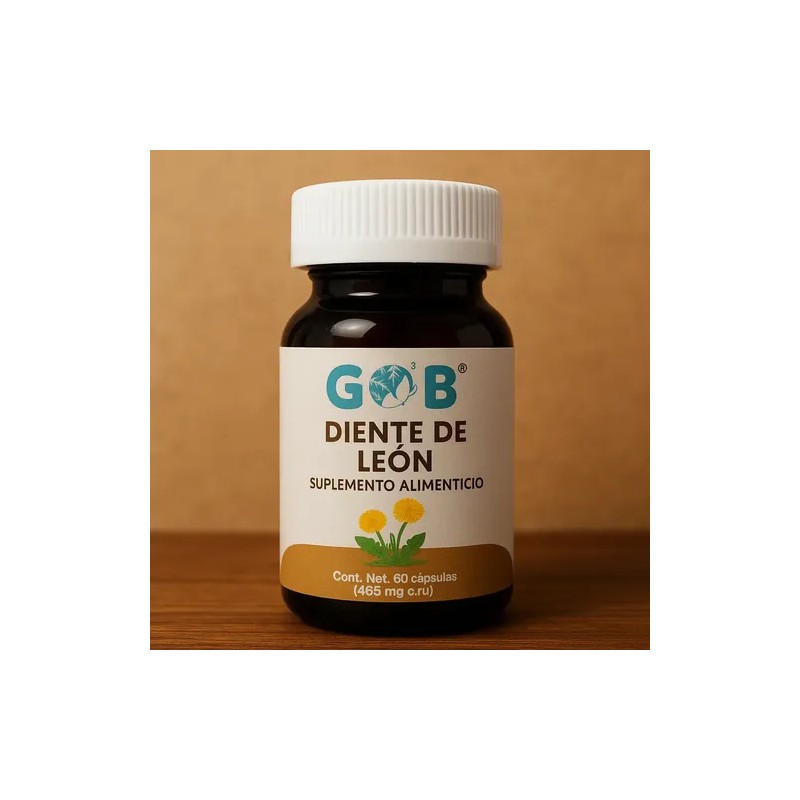 Diente De León Polvo - 60 Cápsulas - Suplemento Alimenticio