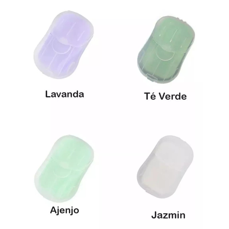 Mafab Estuche De Viaje Laminas De Jabón Con Aroma Papel