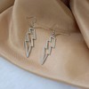 Lightning Bolt Earrings for Women Gold Lightning Bolt Earrings Statement