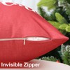 Ohok Set of 2 Christmas Cushion Covers, Polyester Linen, Double-Sided