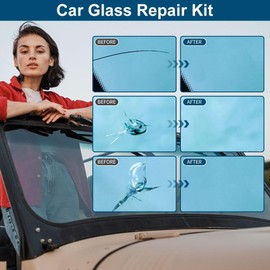 Windshield Crack Repair Kit, 2025 Upgrade Glass Repair Liquid for Cracks, Windshield Repair Kit for Chips and Cracks, Premium Car Windshield Crack Repair Fluid for Automotive Windscreen Tool (1 Set)