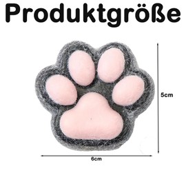 Pack of 4 Taba Squishy, Fufu Squishy, Squishy Toy, Cute Soft Cat Paws Squeeze Toy, Stress Relief Fidget Toys, Soft Cat Paws Squishy Toy, Girls and Boys for Relaxing (Random Colour)