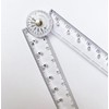 2Pack Folding Ruler Transparent 30cm 300mm Folding Ruler Clear (Clear-2Pcs)