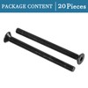 QUARKZMAN M4 x 50mm Hex Socket Flat Head Countersunk Screws