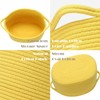 Sea Team Oval Cotton Rope Woven Storage Basket with Handles,