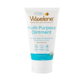 Waxelene Multipurpose Ointment Travel Tube, Organic Aerated Balm the Petroleum Jelly Alternative Soothing Botanical Eczema Dry Skin Face Moisturizer