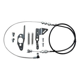 Universal P7100 Throttle Swap Kit Fit for Cummins 5.9L 12V Engines (6BT/4BT) - Includes 36" Adjustable Cable, Mounting Brackets & Return Springs - Compatible with P7100 Injection Pumps
