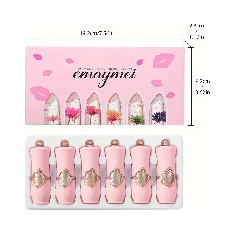 D Set De Labiales Gelatinosos Flor: 6 Piezas D Light