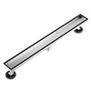 Neodrain Brushed 48-Inch Linear Shower Drain,with 2-in-1 Flat & Tile