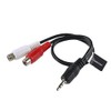 6" 3.5mm Stereo (M) to Dual RCA (F) Audio Cable