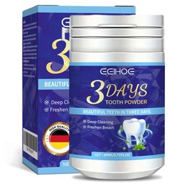 80 ml Teeth Whitening Powder, Tooth Powder for White Teeth, Teeth Whitening Powder, Whitening Teeth Against Tooth Discolouration, Removal Gums, Whitening Teeth Deep Spot Removal (White)