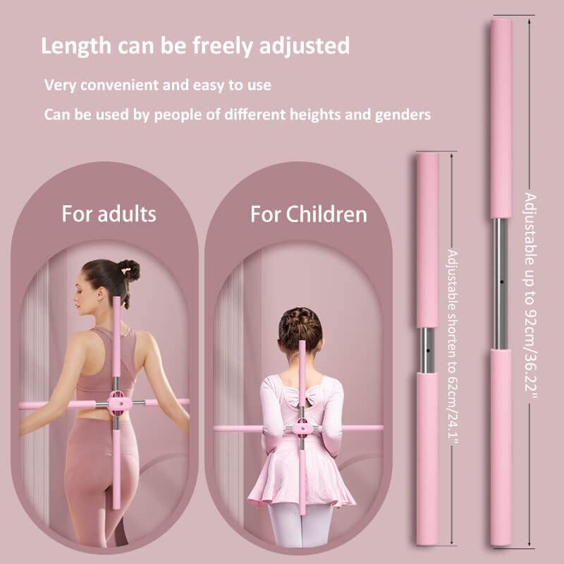 Adontze Posture Corrector,yoga sticks stretching tool,yoga sticks for posture, retractable