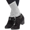 Skeleteen Silver Sequin Costume Socks - Sparkle Dance Party Silver