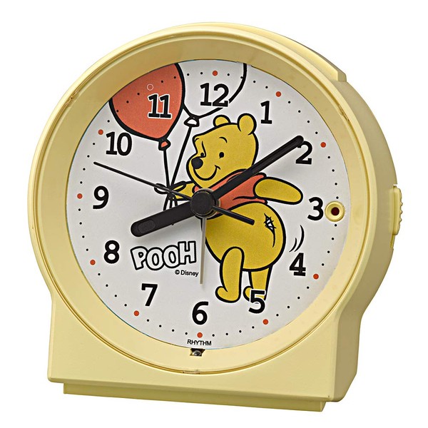 RHYTHM 8RE671MC33 Winnie the Pooh Alarm Clock Continuous Second Hand