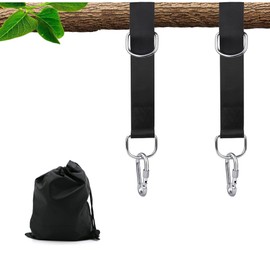 CiciIng Swing Attachment, Hammock Attachment, 2 x 159 cm Hammock Straps with 2 Heavy Duty Carabiners and 1 Storage Bag, Polyester Straps for Tree Swing Hanging Chair