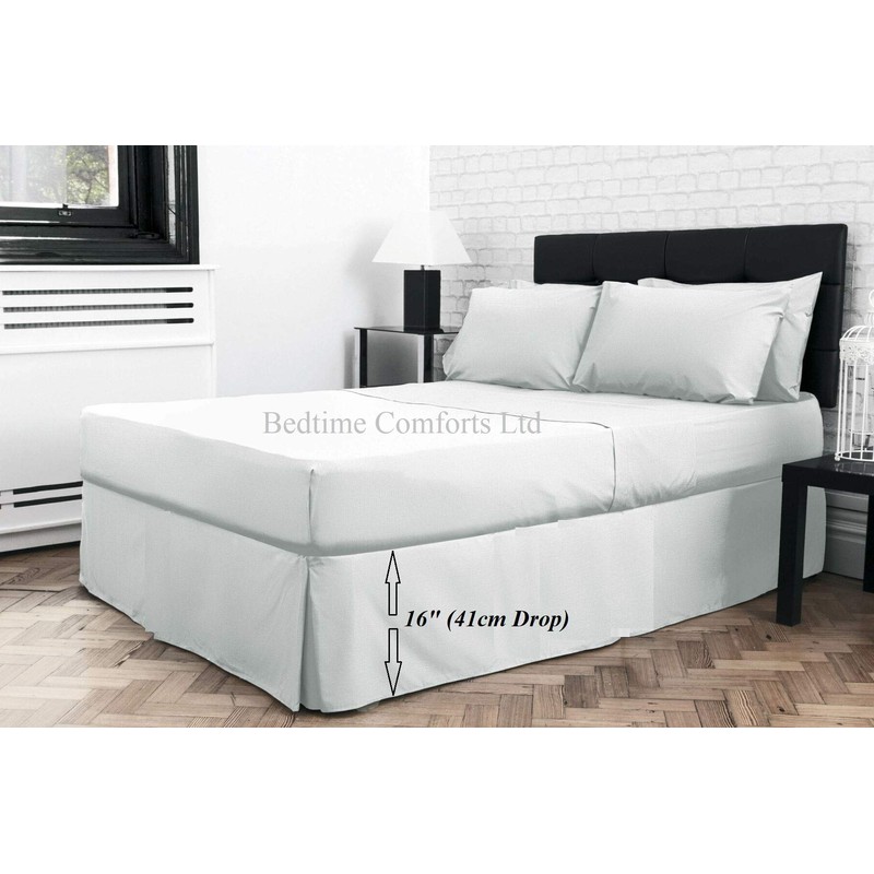 Small Single Bed 2'6" x 6'3" (30" x 75") Pleated