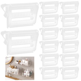 HVIHWI 20 PCS Refrigerator Dividers, Plastic Fridge Organisers with Clip, Adjustable Fridge Dividers Shelf Separators for Kitchen, Freezer, Drawer and Home Storage