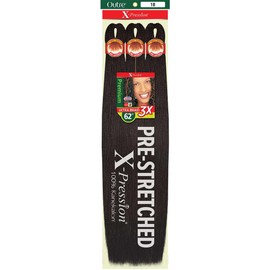 Outre X-Pression Braid - Pre Stretched Braid 62" 3X (1 Pack, M4/27/30/613)