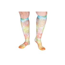 Lymphedivas Paloma Medical Graduated Compression Sock Pair 30-40mmHg (Long Closed-Toe X-Large)